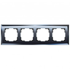 Рамка Werkel Diamant на 4 поста черный WL08-Frame-04 4690389054426