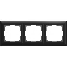 Рамка Fiore на 3 поста черный матовый WL14-Frame-03 4690389109140