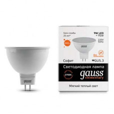 Лампа светодиодная Gauss 13519 GU5.3 9Вт 3000K 13519
